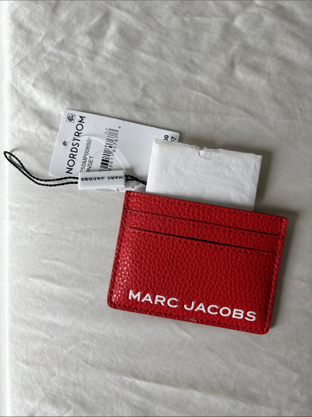 NWT Marc Jacobs Orange Leather Card Case